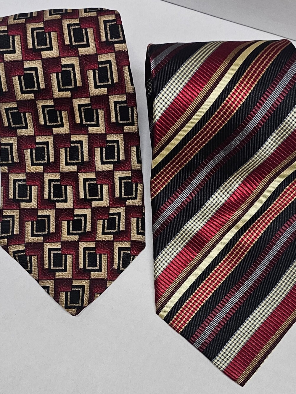 Daniel Craig & Valerio Grarati Multicolor & Designs Necktie Lot Of 2
